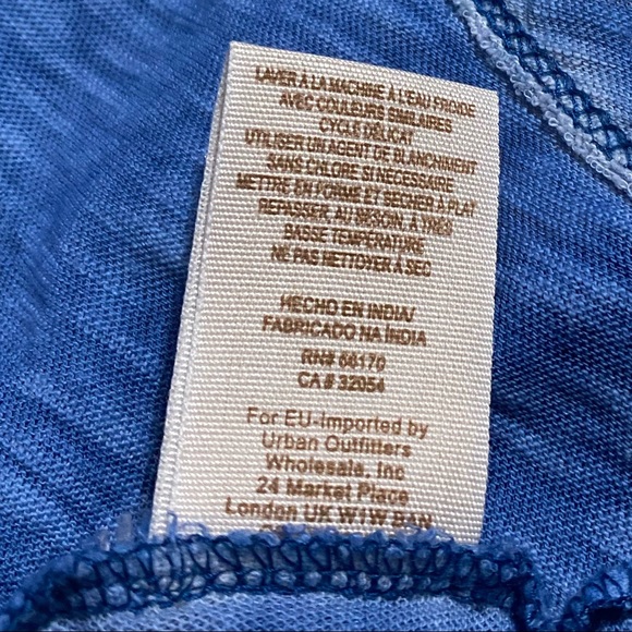 We the Free | Free People Slouchy Blue Burnout Top - Picture 9 of 11